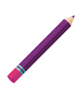 illustration crayon violet
